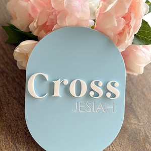Baby name announcement plaque