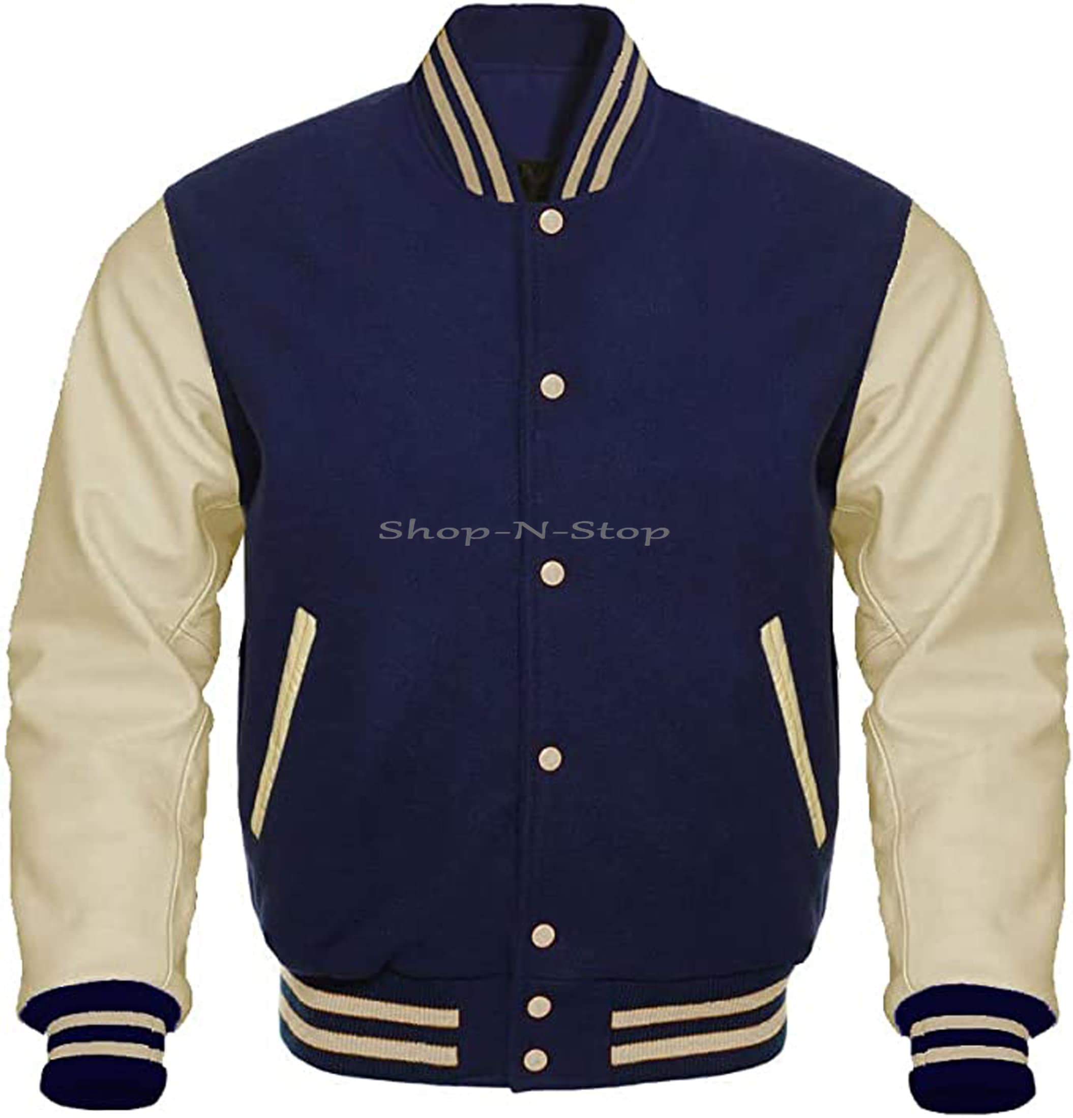 16100円 アウトレット 定価 freckle varsity jacket in navy