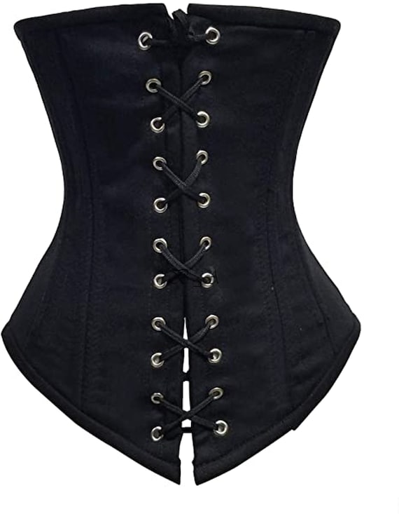 Handmade Heavy Duty 26 Double Steel Boned Waist Training Underbust Tight  Shaper Corset 