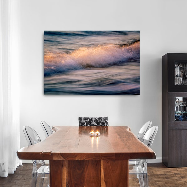 Ocean Canvas Prints Large Wall Hanging Sunset Canvas Décor Nature Photography Extra Large High Quality Hanging Wall Art Impressionist Art