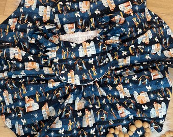 Nativity Scene Circular Dress, Christmas Holiday Photo Outfit
