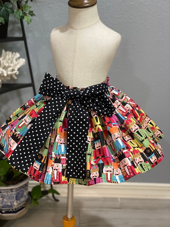 Christmas Skirt Nutcracker Skirt Toddler Christmas Skirt Cute Nutcracker Skirt Christmas Picture Outfit Girls Christmas Skirt Etsy
