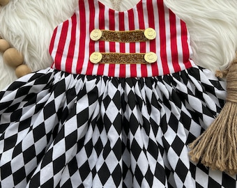 Circus Theme Birthday Dress, Carnival Party Outfit, Smash Cake Costume