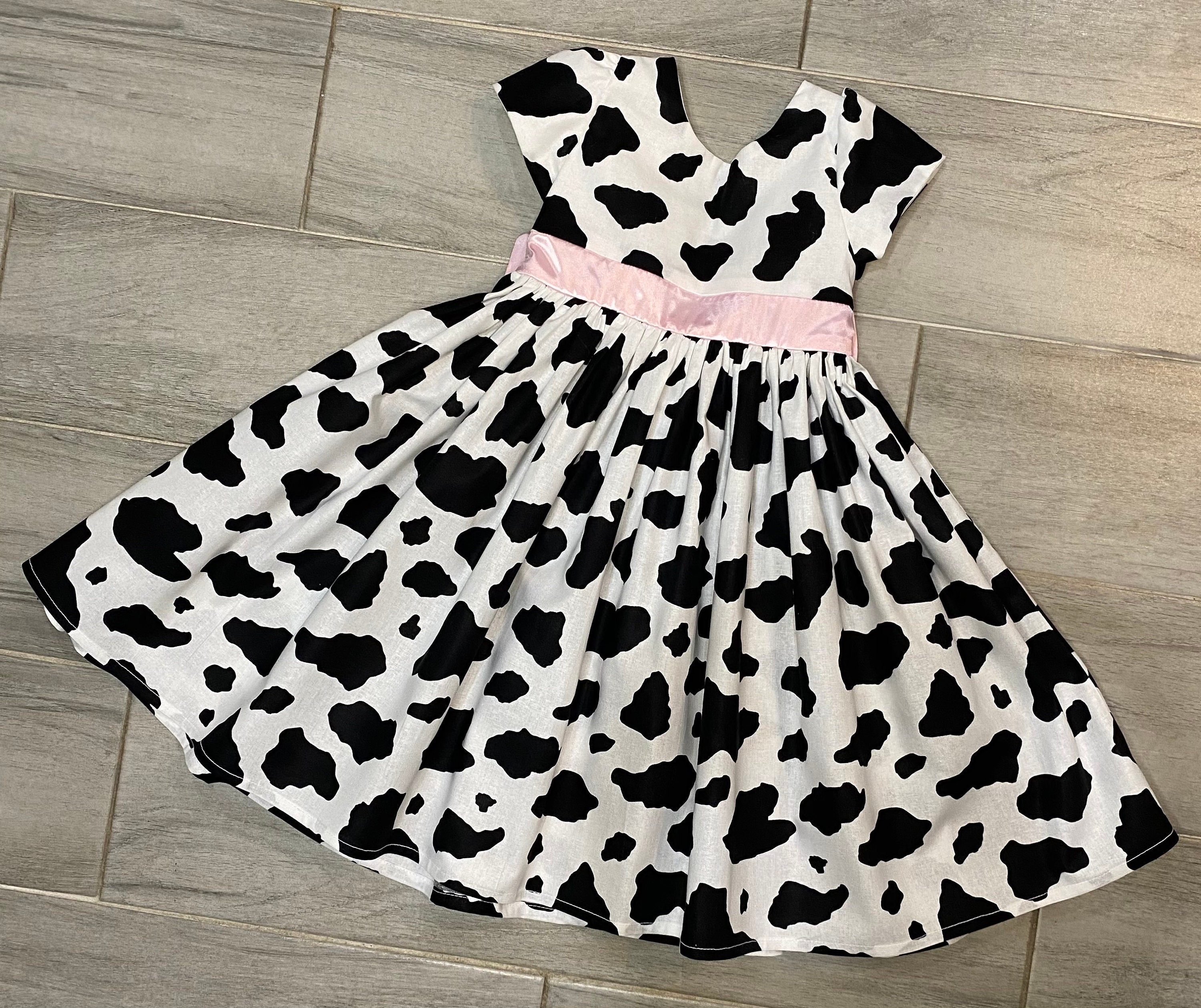 Vestido estampado vaca sale
