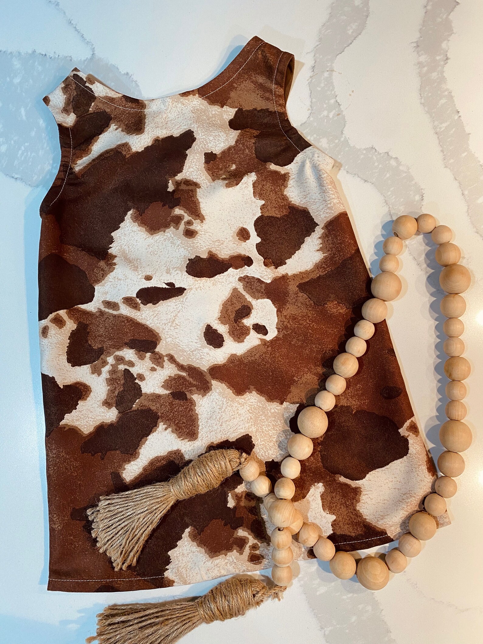 Cow Print Dress Brown Cow Print Dress Baby Cow Print Dress Etsy