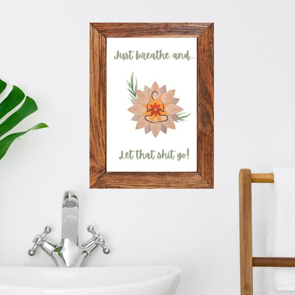 Zen Bathroom Art Etsy