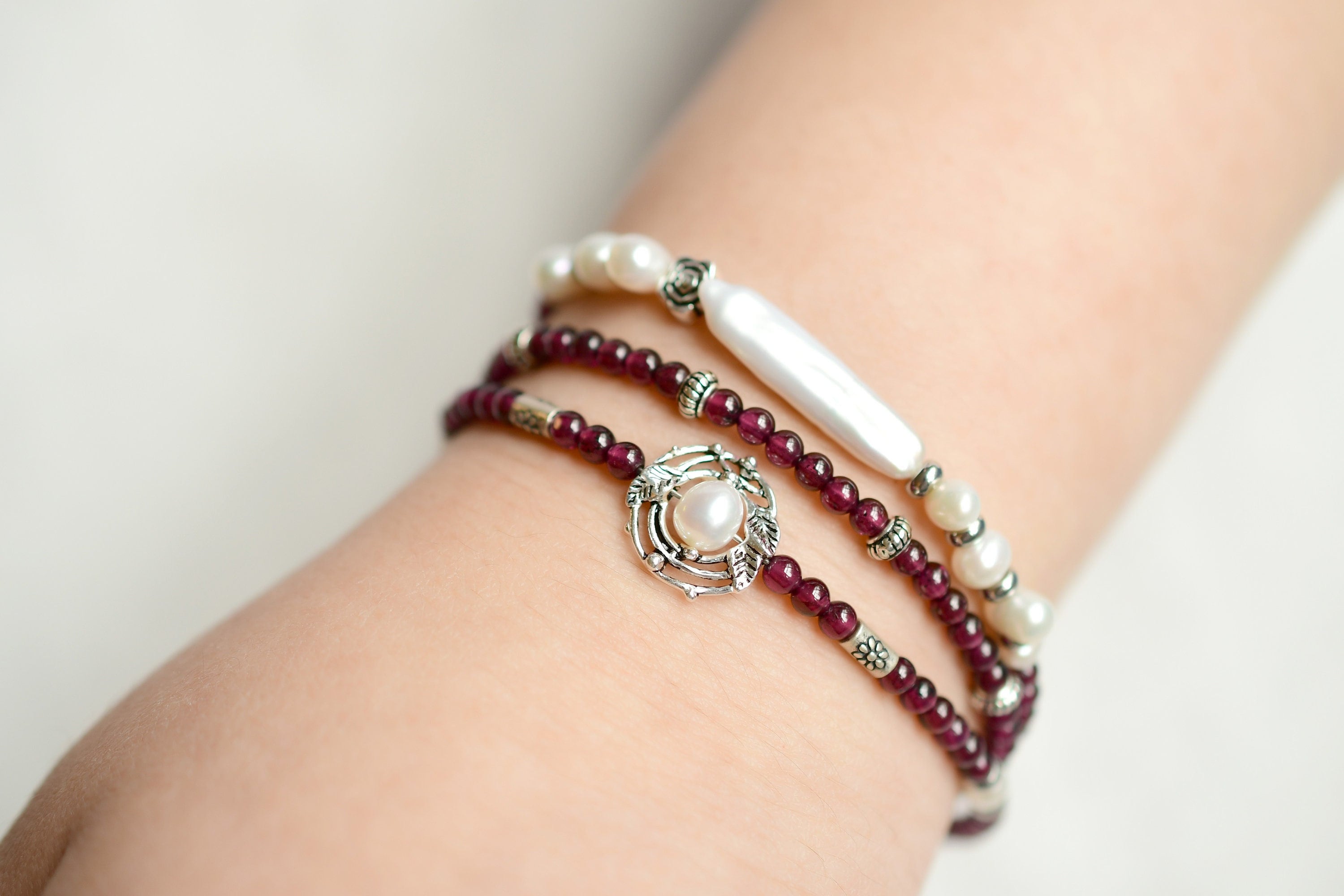 Wrap bracelet with magnetic hotsell clasp
