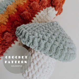 Chunky Crochet Mushroom Pattern - PATTERN - PDF ONLY