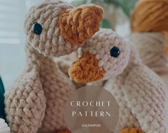 Declan Duck Stuffy Crochet Pattern - PATTERN - PDF ONLY