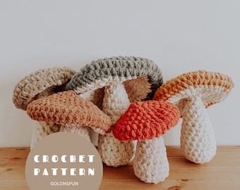 Mini + Midi Porcini Mushroom Pattern - PATTERN - PDF ONLY