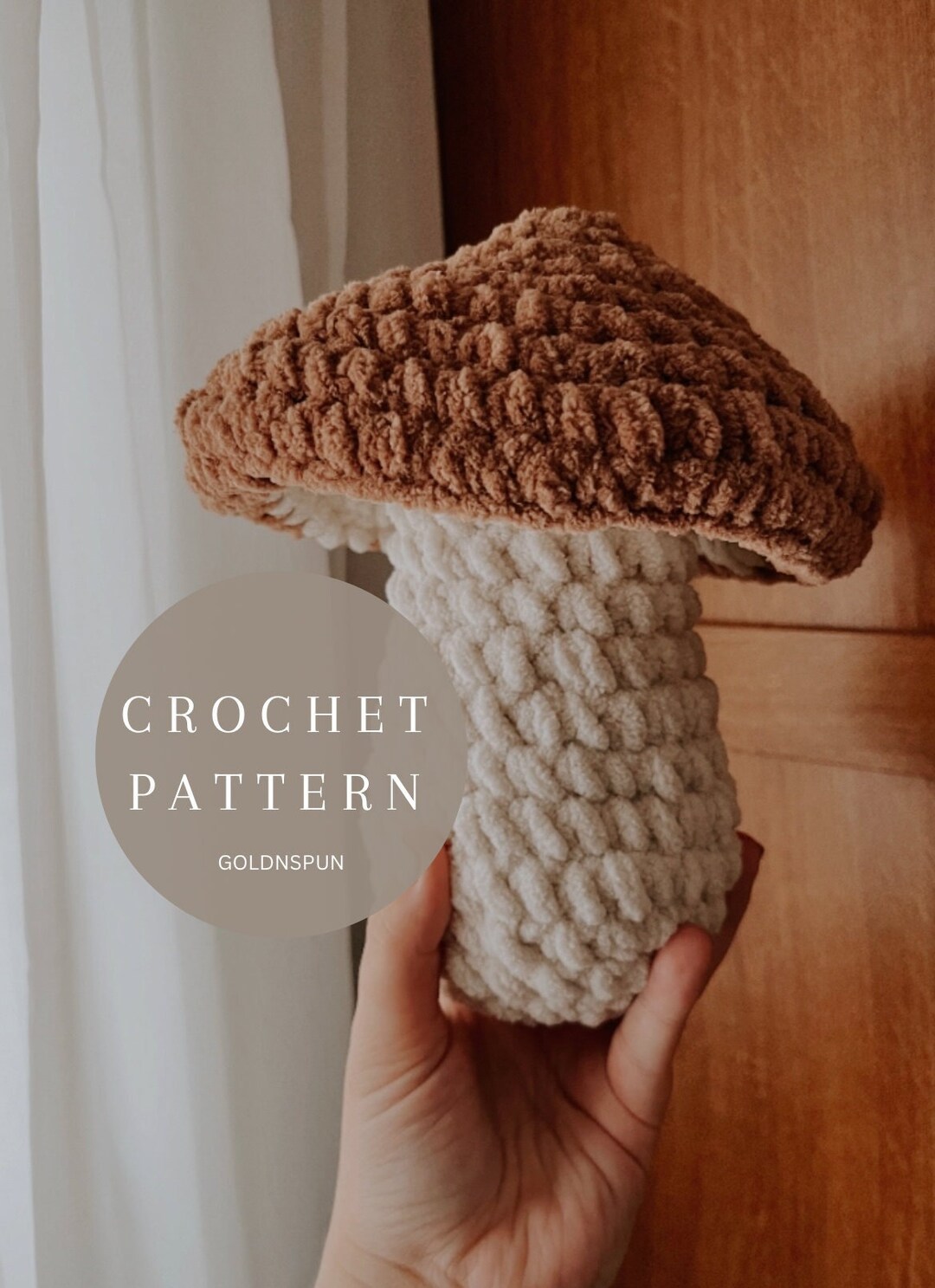 Chunky Crochet Mushroom Pattern PATTERN PDF ONLY Etsy
