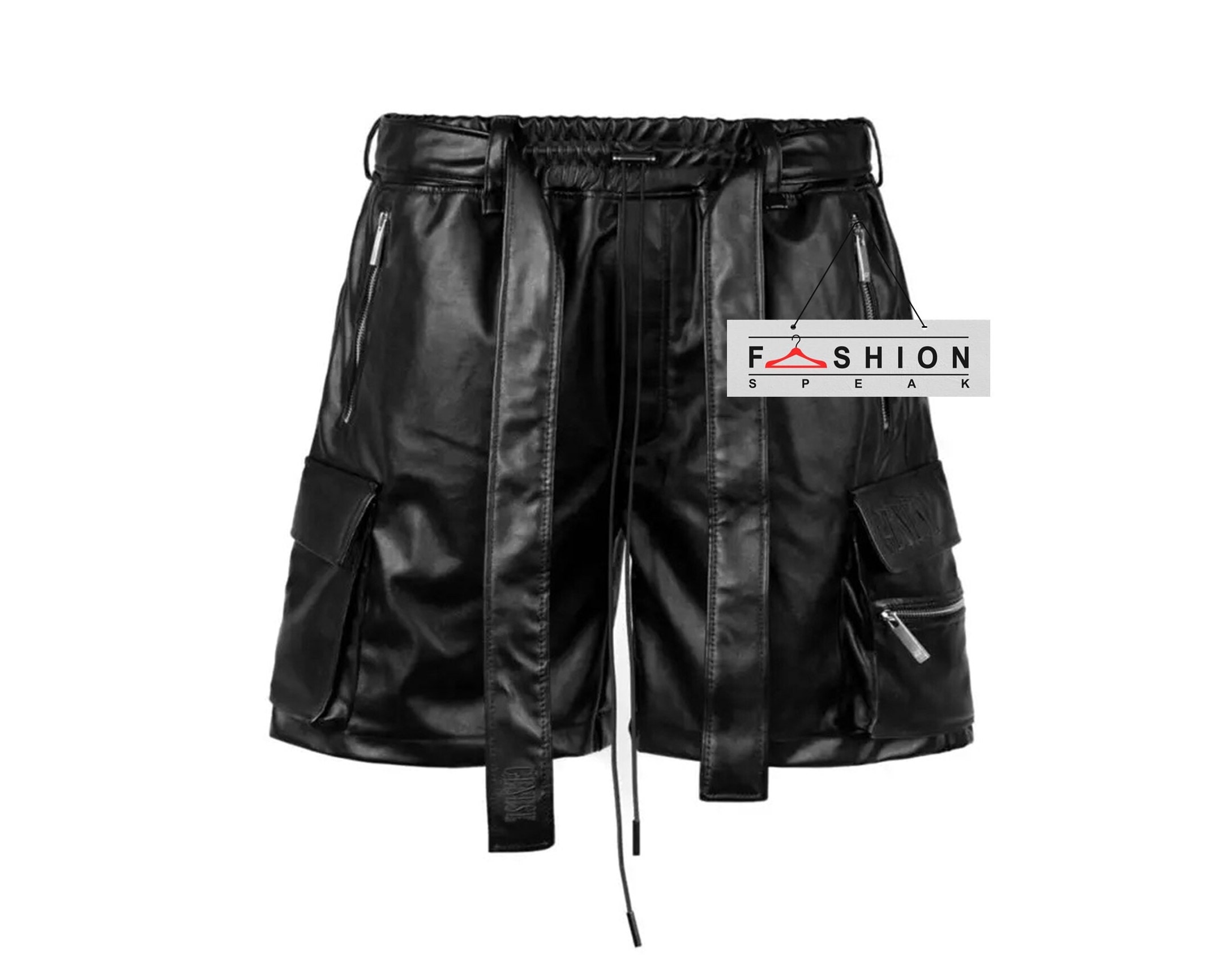 パンツ Vintage leather shorts Vintage Genuine Leather Shorts, Mens Cargo Shorts With