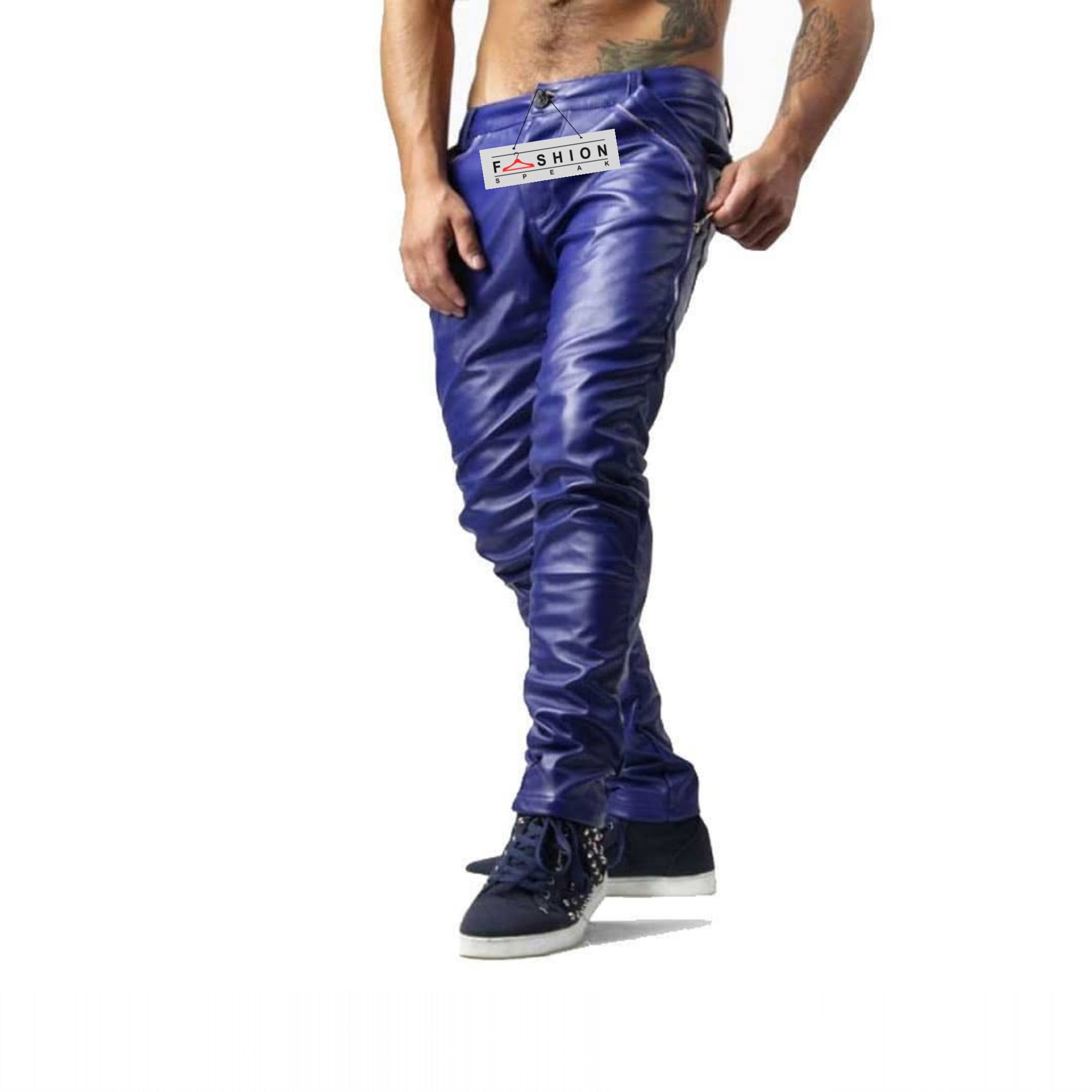 Upscale Faux Leather Flare Pants - Blue | Fashion Nova, Mens Pants |  Fashion Nova