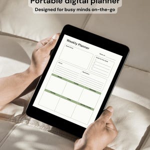 Daily & Weekly Planner Bundle Printable | Busy Minds Focus System ...