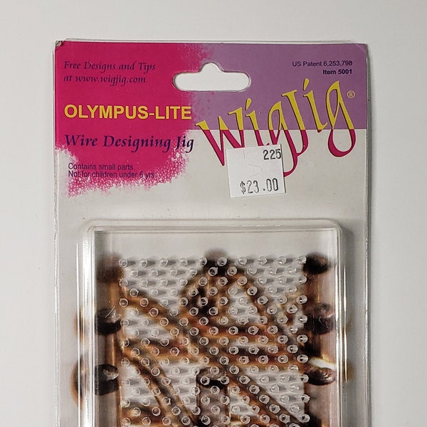 WigJig Olympus - small clear acrylic jig peg board for wire jewelry