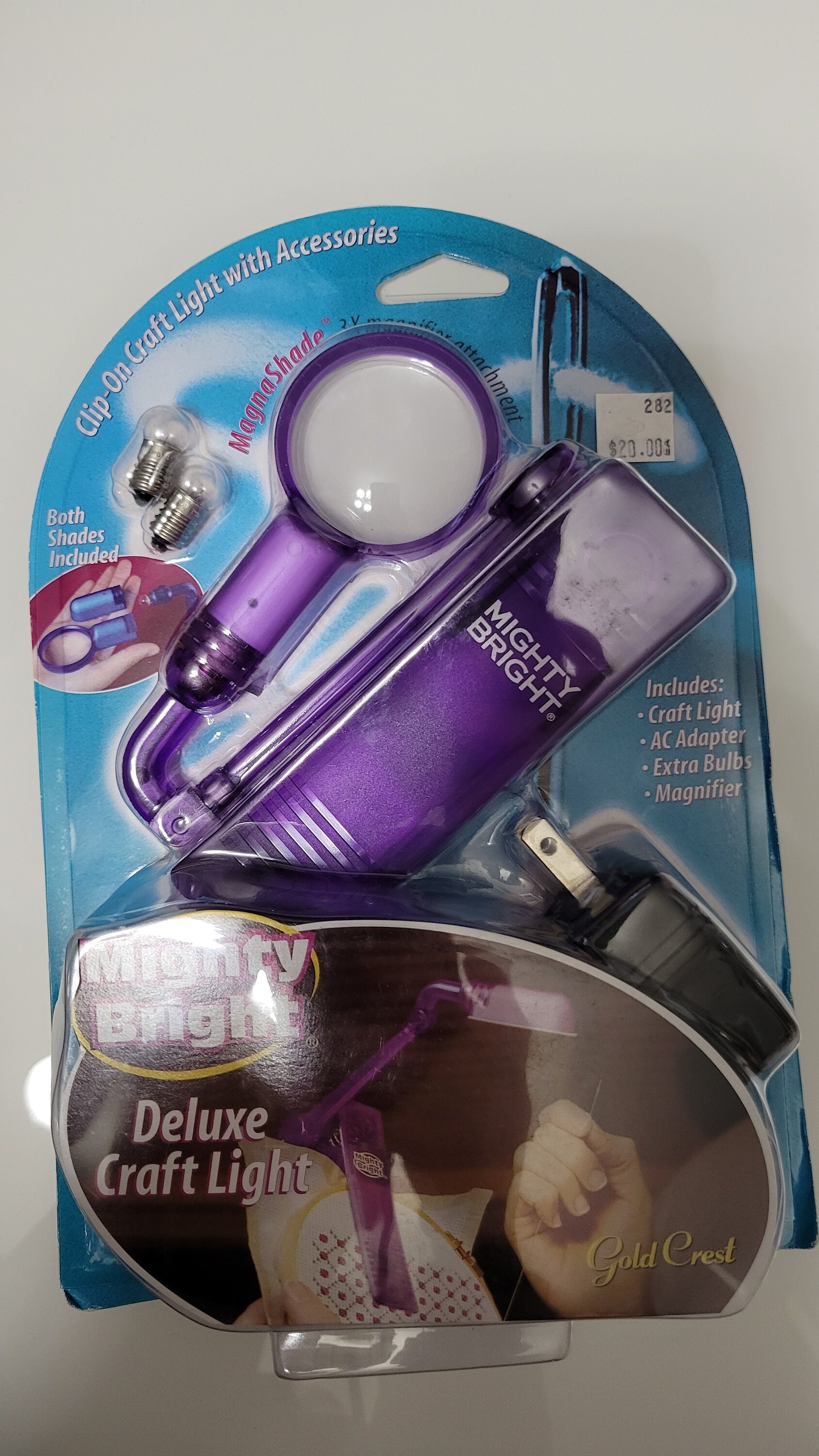 Mighty Bright Lighted Seam Ripper & Magnifier-Purple 