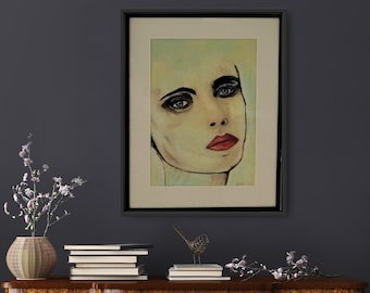 Abstract painting | Abstract art |,Original paintings, acrylic on cardboard, modern art, contemporary art with frames.