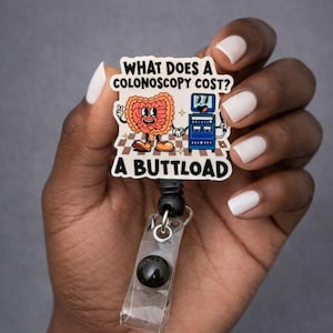 Funny Gastro Badge Reels ID Holder