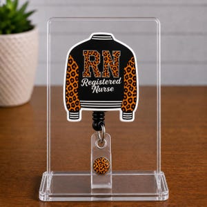 Black Girl Magic Nurse RN, LPN Nurse  ID Badge Holder