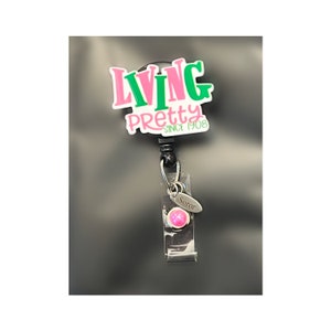 AKA Living Pretty Badge Reel ID Holder