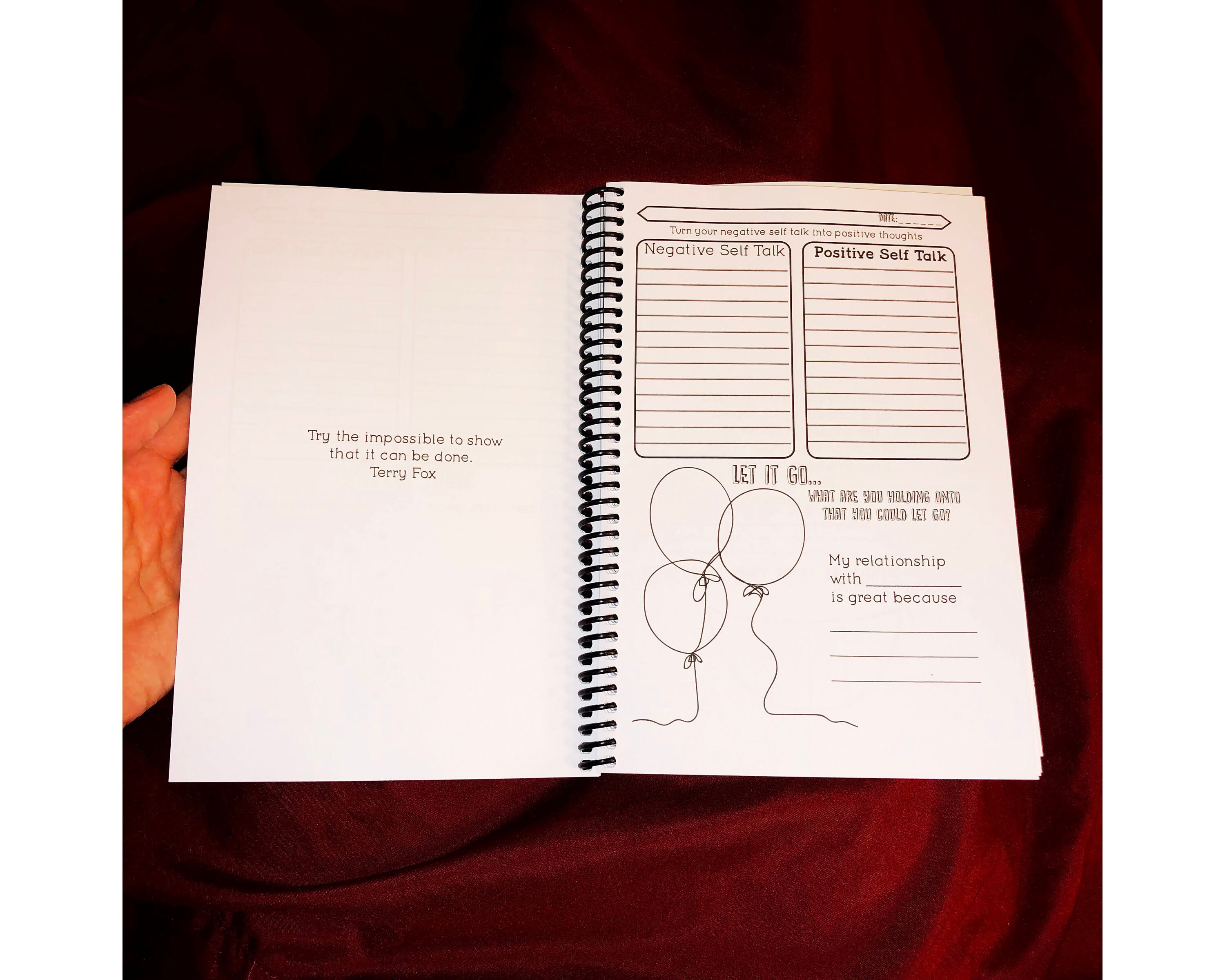 Positive Self Talk Journal:  Embrace Your Body - 1aioxh1