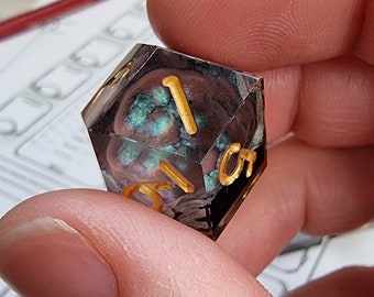 RPG Dice Resin Dark Geode
