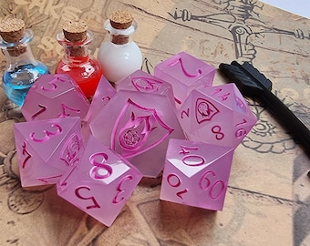 RPG Dice Color change Resin Pink World