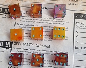 RPG Dice Resin - Illumination - Candela Obscura