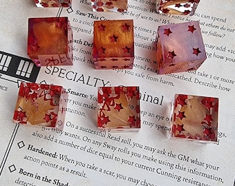 RPG Dice Resin - Note taker - Candela Obscura