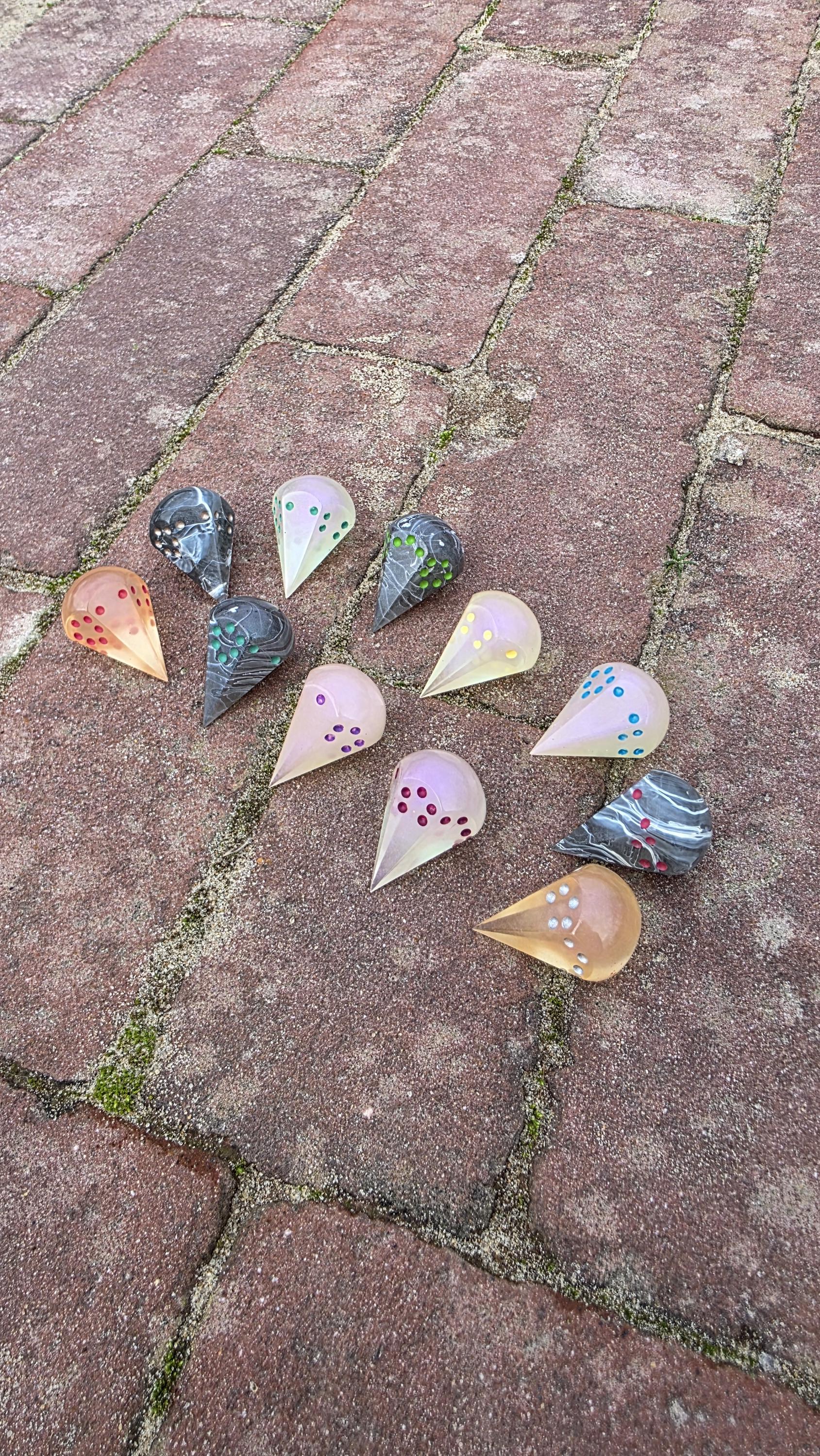 Sélection pointue d'orbes à pointes RPG D6