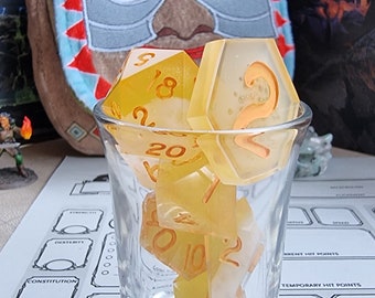 RPG Dice Resin Beer dice!