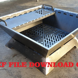 Downloadable Only! - SMOKELESS!!! Dual Wall Gasifier Fire pit DXF/SVG Cut File for cnc Plasma or Laser Cutting