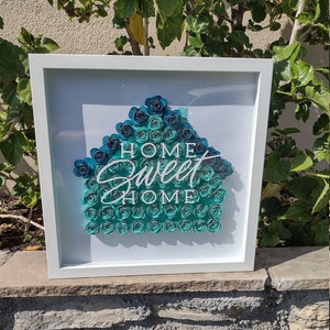 Home | House Paper Flower Shadow Box Frame