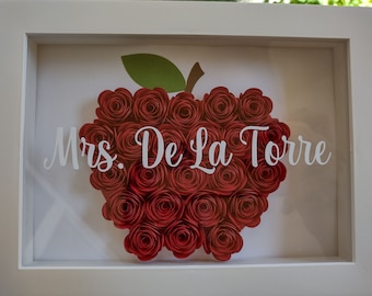 Teacher Appreciation | Apple Flower Box Frame