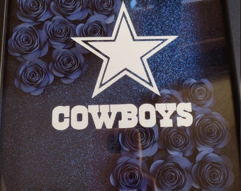Sports | Team Paper Flower Shadow Box