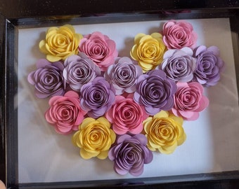 Heart | Paper Flower Box Frame