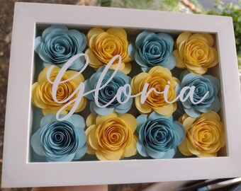 Small Full Frame | Assorted | Mothers Day | Paper Flower Box Frame