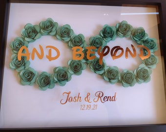Infinity | Paper Flower Shadow Box