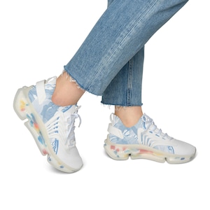 Women&#39;s Mesh Sneakers | Casual Wear | Durable Shoes | Comfortable Shoes | Mesh Knit Polyester Sneakers | Gift for Her
