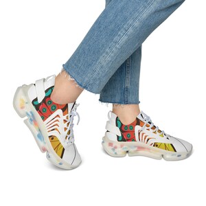 Women&#39;s Mesh Sneakers | Casual Wear | Durable Shoes | Comfortable Shoes | Mesh Knit Polyester Sneakers | Gift for Her