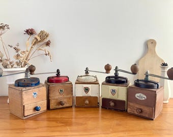 Peugeot Frères, French Vintage Mid-century Coffee Grinder for Decoration