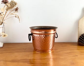Vintage French Handmade Copper Planter