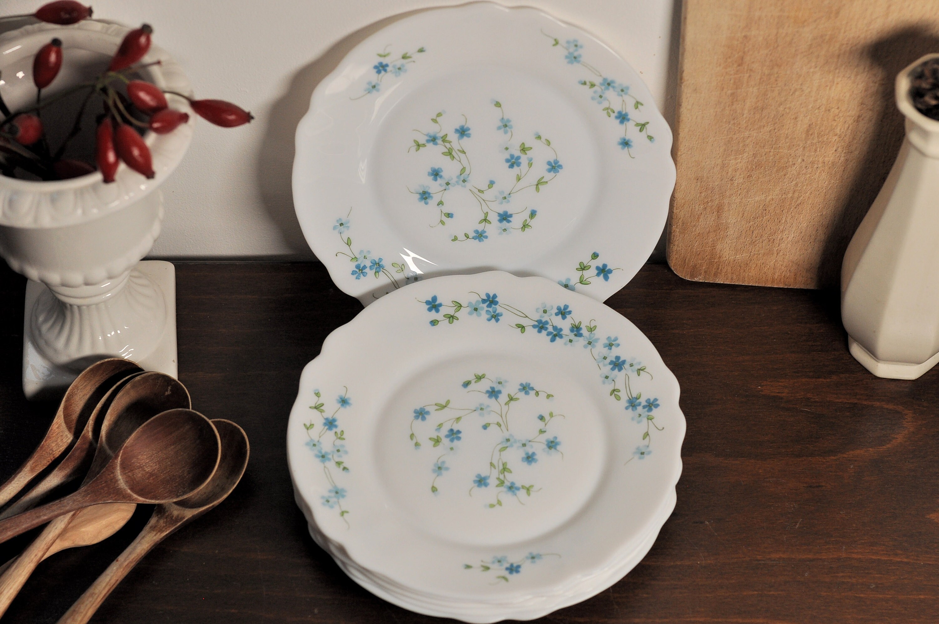 Lot De 2 Plats Vintage Anchor Hocking Arcopal Gigognes - Très Bon état