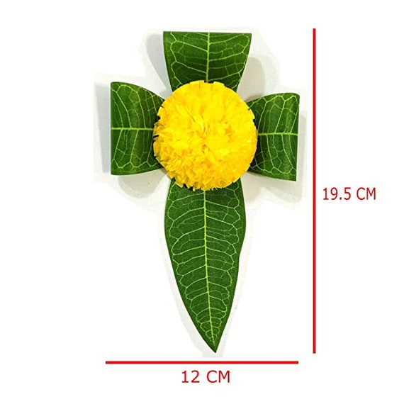 Mango Leaves and Flowers Decoration at Home Easy Simple Backdrop Pack of 12  Pcs yellow Flowers.. SAANVI OVERSEAS - Etsy