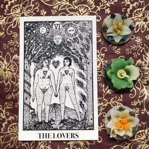 The Lovers - Sapphic Enchantress Tarot Print