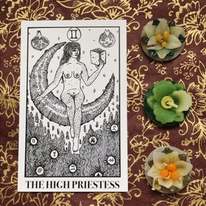 The High Priestess - Sapphic Enchantress Tarot Print
