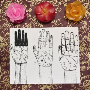 Palmistry Hands - Witchy Print