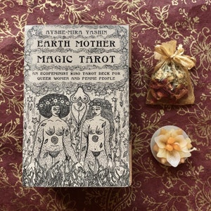 The Earth Mother Magic Tarot Deck - an Ecofeminist Riso Tarot Deck for Queer Women and Femme People