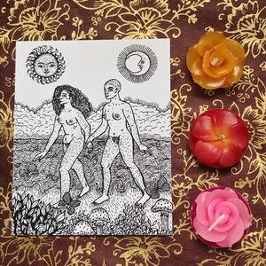Sapphic Lovers on Coast - Sapphic Print