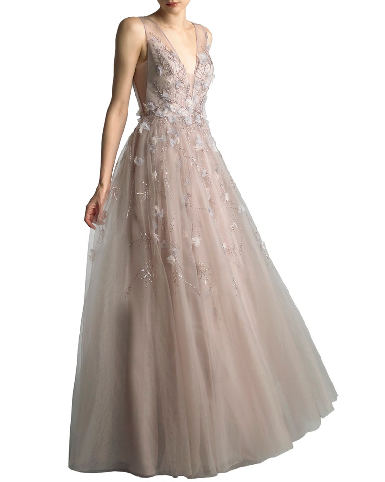 basix strapless tulle ball gown